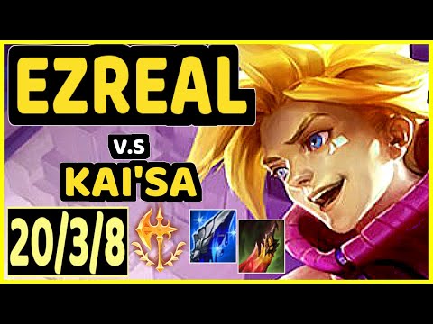 HOLYPHOENIX (EZREAL) vs KAI'SA - 20/3/8 KDA BOTTOM ADC GAMEPLAY - EUW Ranked GRANDMASTER