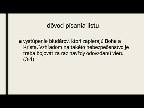 Poznanie Biblie - (154) - List Júdov