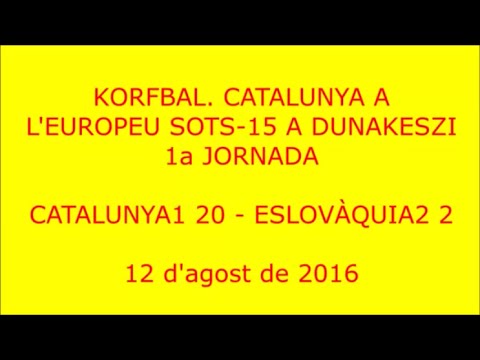 20160812i Korfbal  EKC u15  Catalunya1 20 vs Eslovàquia2 2  youtube