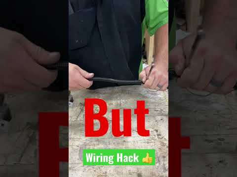 How to put split loom on wire trick #shorts #wiring #diyautorepair #toolhack
