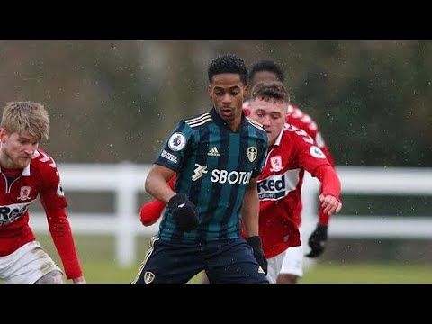 Crysencio Summerville (Leeds U23’s) v Middlesbrough U23’s - Premier League 2 7/02/21