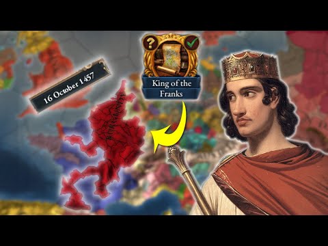 EU4 1.34 GUIDE - Only BURGUNDY can Own Half Of France With Just One Click and make LOTHAIR PROUD