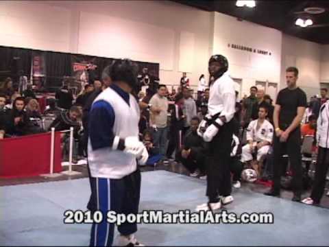 RJ Magallanes v Travis Plowden - Men's HW point sparring - 2010 Compete Nationals