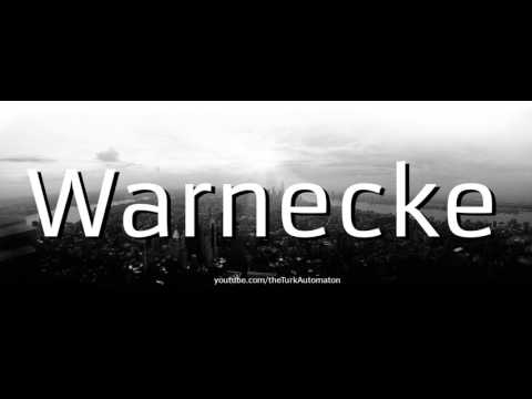 How to pronounce Warnecke in German