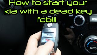 How to start your car with a dead key fob