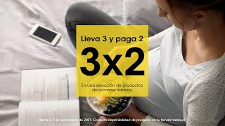 Eroski 3x2. Lleva 3 y paga solo 2 anuncio