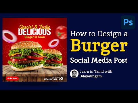 How to Design Social Media Banner Design in Photoshop | Photoshop Tutorial in Tamil
