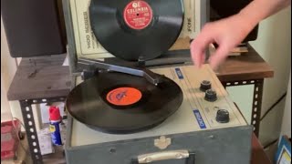 Playing some old 78rpm records