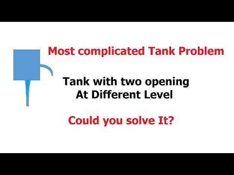 time to empty a tank with two opening