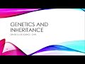 Grade 12 Life Science Genetics And Inheritance