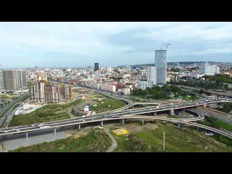 Beograd na vodi i Kula Beograd i kule Skajlajn Beograd    pogled sa poteza Gazele   napredak