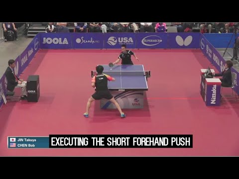 Butterfly Training Tip with Bob Chen - 2  Executing the Short Forehand Push