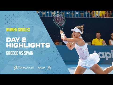 Marina Bassols Ribera 🇪🇸 VS Despina Papamichail 🇬🇷 Highlights day 2 - Hopman Cup 2025 #hopmancup