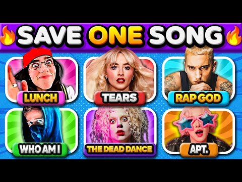 SAVE ONE SONG PER SINGER 🎤 Most Popular Singers (6 Songs) | Music Quiz Challenge