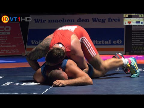 RINGEN | Oberliga Hessen | 98kg LL: FRÖHLICH, M. (Rimbach) vs. CARA, M. (Fahrenbach)