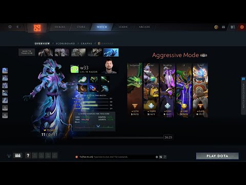 dota2mid W33 Razor - Nigma vs Aggressive Mode - MAD MOON