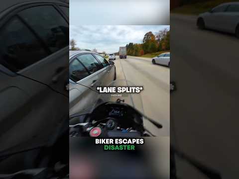 Biker ESCAPES Disaster 🤯