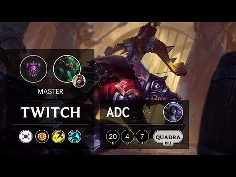 Twitch ADC vs Kai'Sa - KR Master Patch 9.8