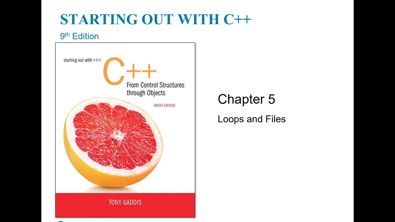 Chapter 5 Part 1 While loops and counters