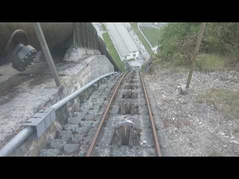 Standseilbahn 1908.01 Riddes Kraftwerk Ecône - Wasserschloss Villy Talfahrt Teil 2