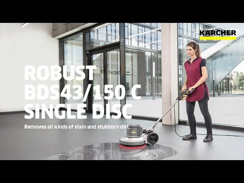 Nacs mini single disc floor scrubber 13 inch brush, model na...