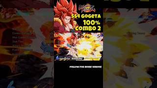 SS4 Gogeta Unleashes a Crushing 100% Damage Combo in Dragon Ball FighterZ!