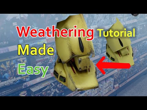 Weathering made easy! Weathering tutorial for gunpla and model kits | Rust, Chipping and Washing