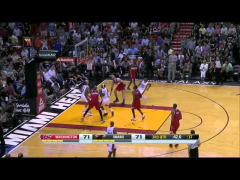 LeBron James Dwyane Wade Chris Bosh combined 67 points vs Wizards full highlights 2014/03/10 HD