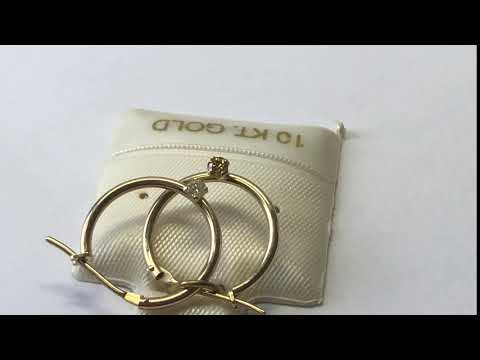 39.$467. 14kt. Diamond (0.07ct) Earrings