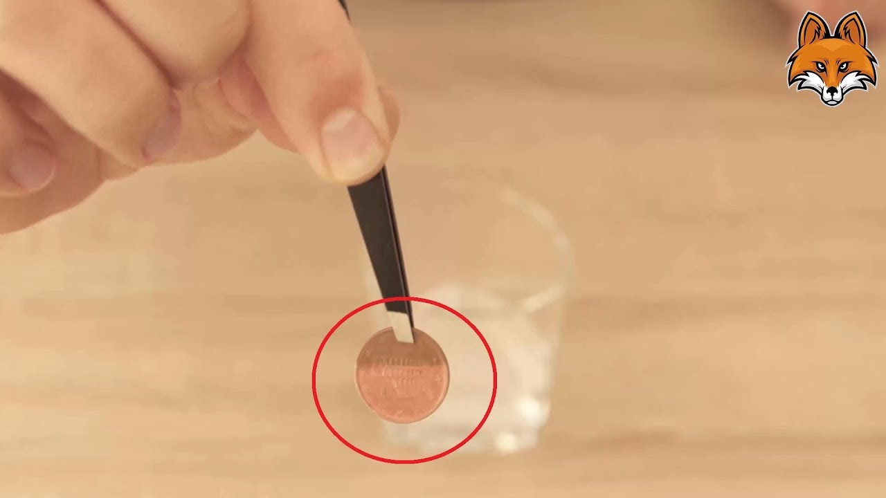 What cleans pennies fast?