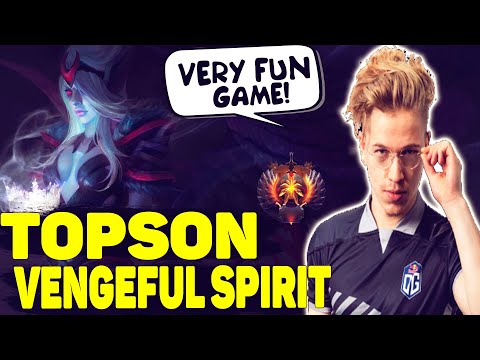 TOPSON TAKES VENGEFUL SPIRIT TO MID | TOPSON GAMEPLAY DOTA 2 |  DOTA MOMENTS EPIC