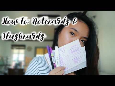 How To: Make Flashcards and Notecards || Philippines
