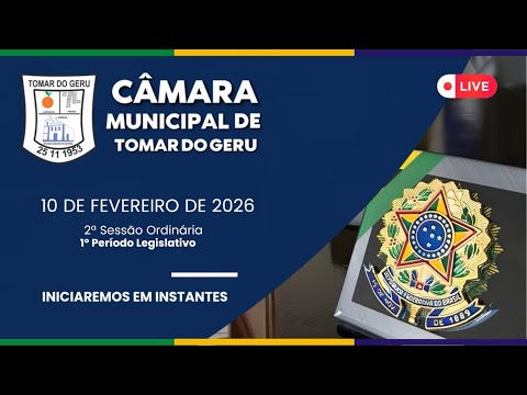 🔴 02ª SESSÃO ORDINÁRIA DO 1º PERÍODO LEGISLATIVO DO ANO DE 2026 (10/02/2026)