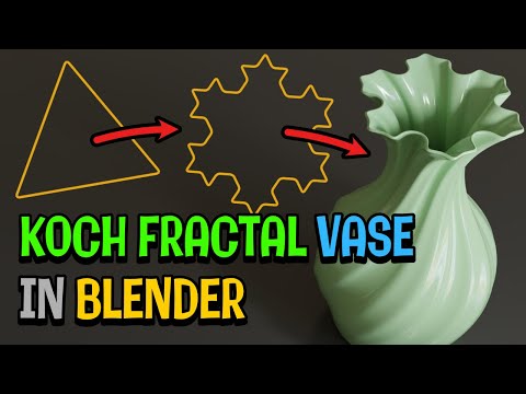 [Blender Tutorial] Koch Fractal Vase