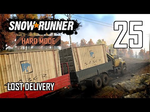 SnowRunner Hard Mode Strategic Walkthrough Ep 25 - Lost Delivery