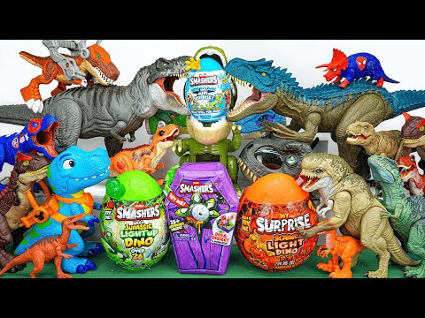 Unboxing de Dinosaurios Feroces: Devour Trex Indoraptor D-Rex Nasutoceratops Huevos Dino Allosaurus