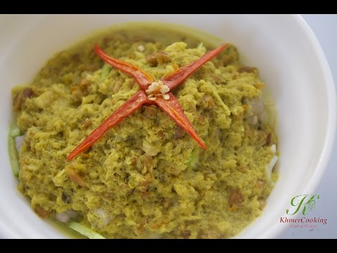 Nom banh chok (Somlar Brahaer)- KhmerCooking