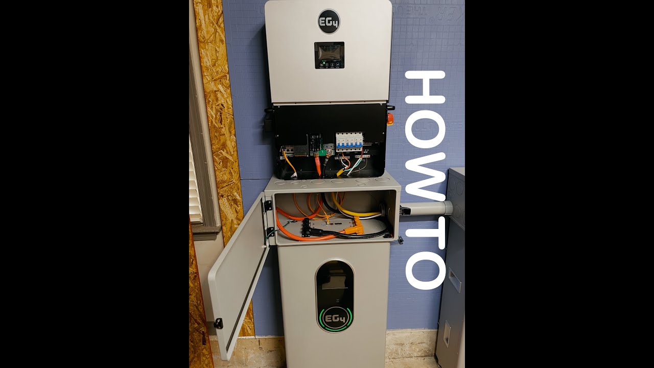How to setup EG4 6000XP Indoor Wallmount battery and conduit box kit off grid system