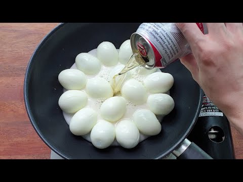 삶은 계란에 맥주를 부으니 순식간에 맛있는 음식으로 변합니다!