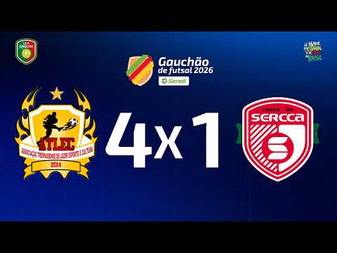 GOLS DO JOGO | ATLEC 4 X 1 SERCCA | RODADA 9 | GAUCHÃO SICREDI DE FUTSAL 2026