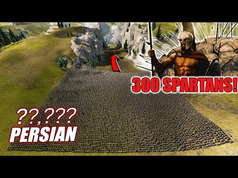 300 Spartans vs. 10,000 Persians (XERXES army) - UEBS 2