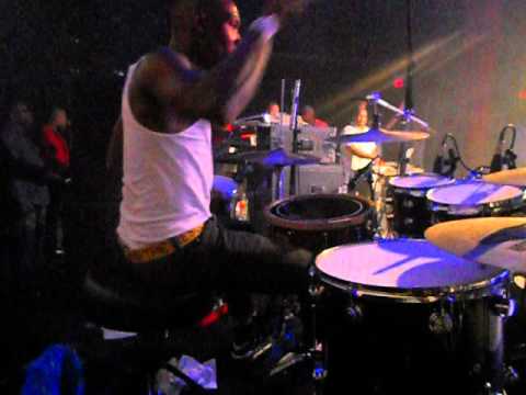 Gregory Pegus on drums live 2012 (Canada Fire Fete) - Hands Up
