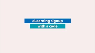 eLearning Signup with a Code