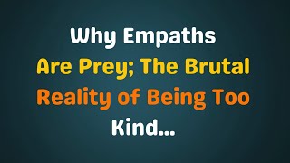Why Empaths Are Prey: The Brutal Reality of Being Too Kind...| Pure Wisdom