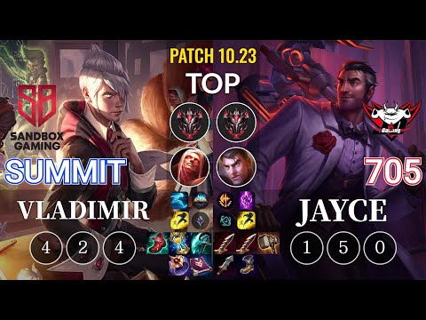 SB Summit Vladimir vs JDG 705 Jayce Top - KR Patch 10.23