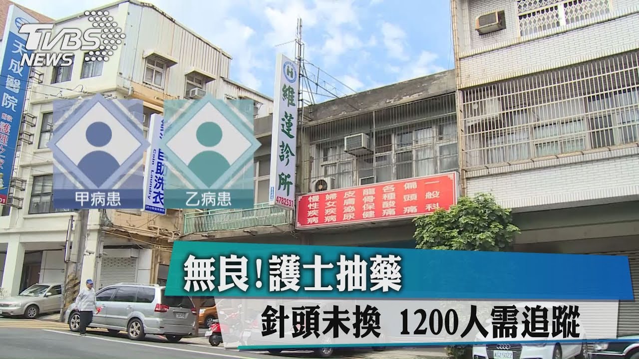 無良！護士重複使用針頭　1200人需追蹤