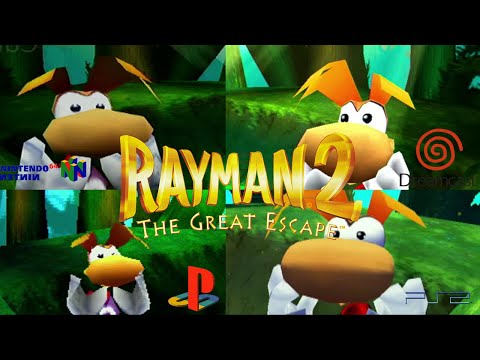 Rayman 2 - Nintendo 64 vs Sega Dreamcast vs Playstation 1 vs Playstation 2