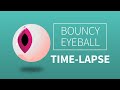 Bouncy Eyeball Animation Illustration Time Lapse
