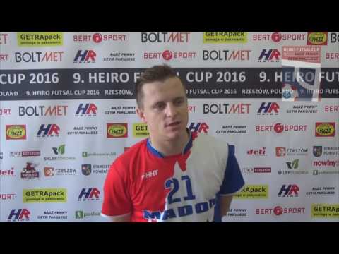 9. HFC 2016 - Wywiad z Bartek Krzyżowski (Mador Sosnowiec) po meczu z Piekarnia Sygneczów