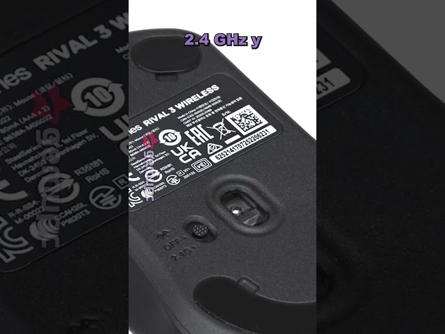 Vídeo relacionado con SteelSeries Rival 3 Wireless Gen 2 - Raton Gaming - 2,4GHz y Bluetooth - Sensor óptico TrueMove Air de 18000 dpi - Durabilidad de 60 M de clics - Ligero - Deslizadores 100% PTFE - Negro